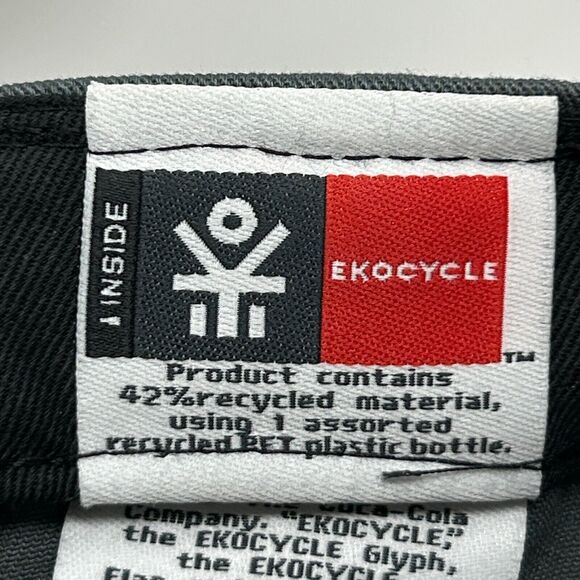 Ekocycle Baseball Cap Hat Coca Cola Will.i.am Recycling New Era Strapback Gray - Picture 11 of 13